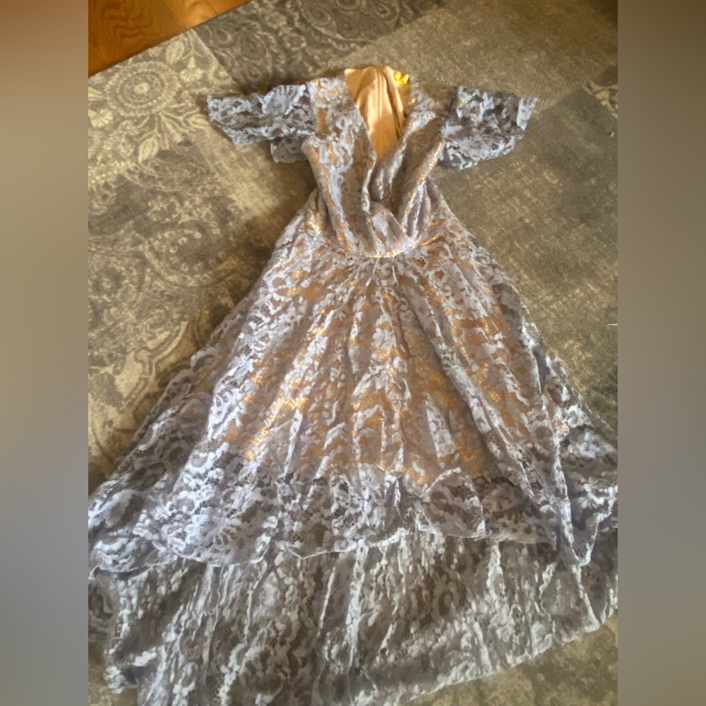 Anthropologie High Low Purple Dress